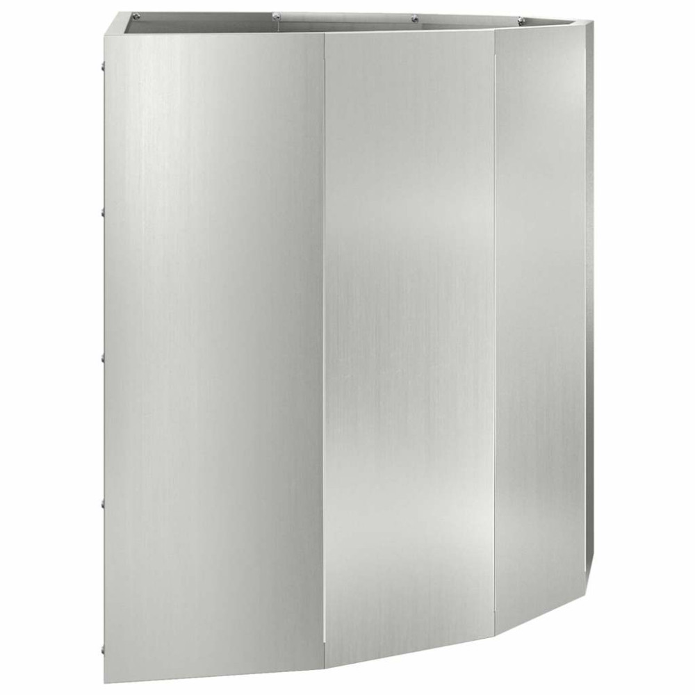 Produktbild för Planteringskärl Silver 90 x 45 x 50 cm Galvaniserat Stål