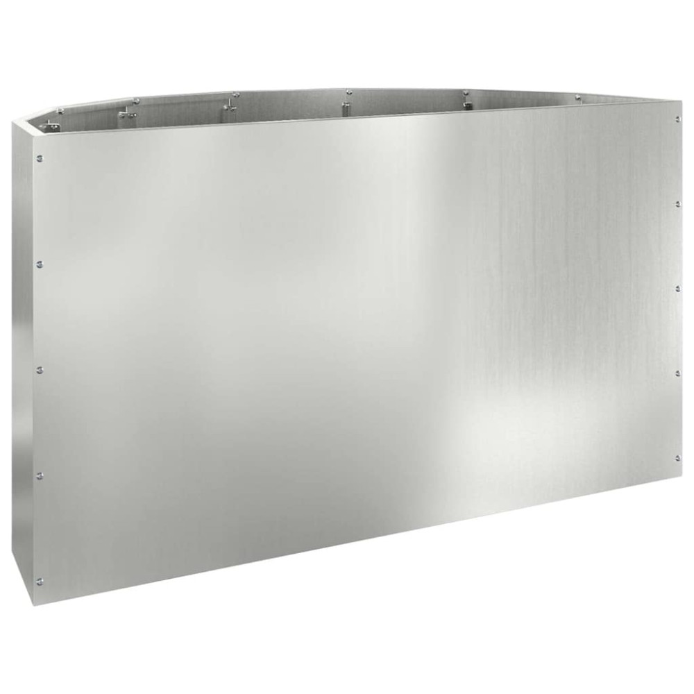 Produktbild för Planteringskärl Silver 90 x 45 x 50 cm Galvaniserat Stål