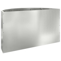 Produktbild för Planteringskärl Silver 90 x 45 x 50 cm Galvaniserat Stål