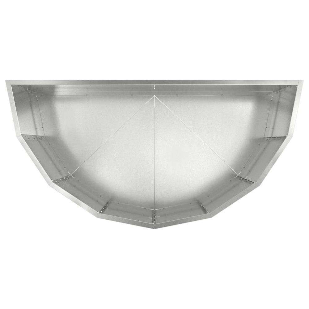 Produktbild för Planteringskärl Silver 90 x 45 x 50 cm Galvaniserat Stål