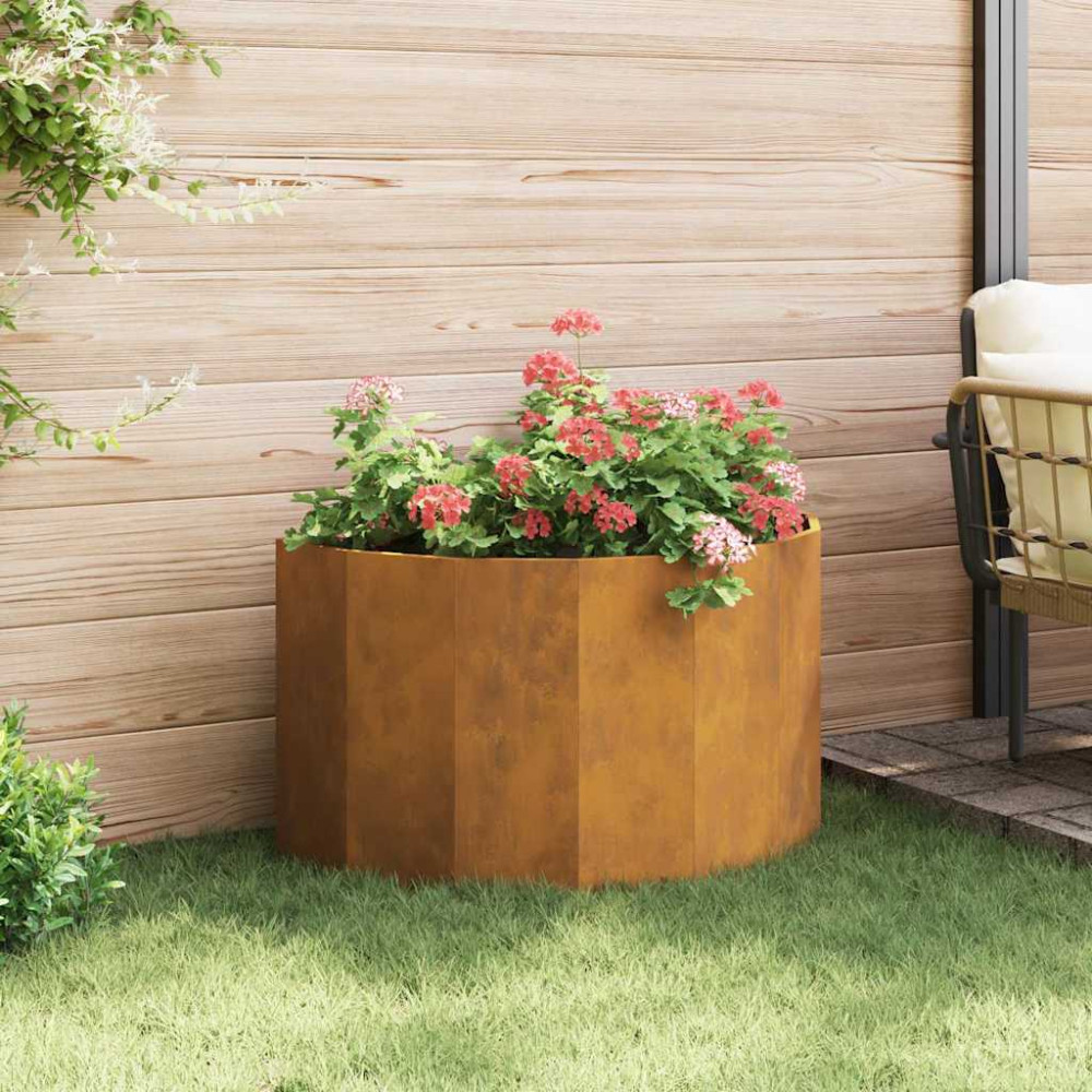Produktbild för Planteringskärl Rostig 90 x 45 x 50 cm Väderbeständig stål