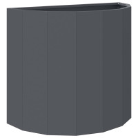 Produktbild för Planteringskärl Antracit 60 x 30 x 50 cm Stål