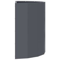 Produktbild för Planteringskärl Antracit 60 x 30 x 50 cm Stål