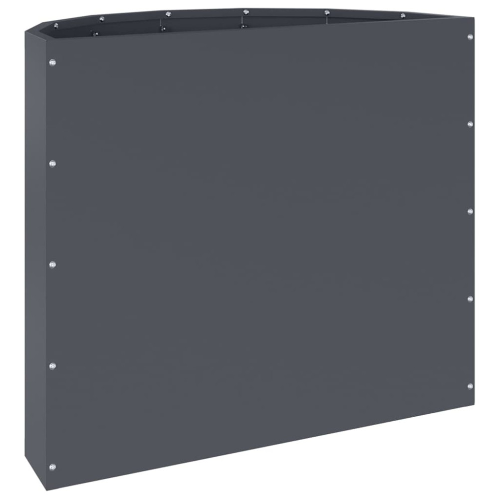 Produktbild för Planteringskärl Antracit 60 x 30 x 50 cm Stål