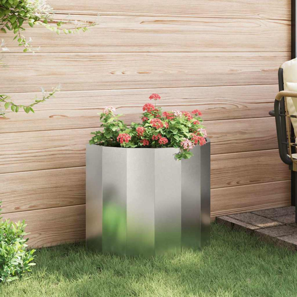 Produktbild för Planteringskärl Silver 60 x 30 x 50 cm Rostfritt stål