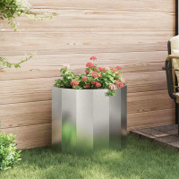 Produktbild för Planteringskärl Silver 60 x 30 x 50 cm Rostfritt stål