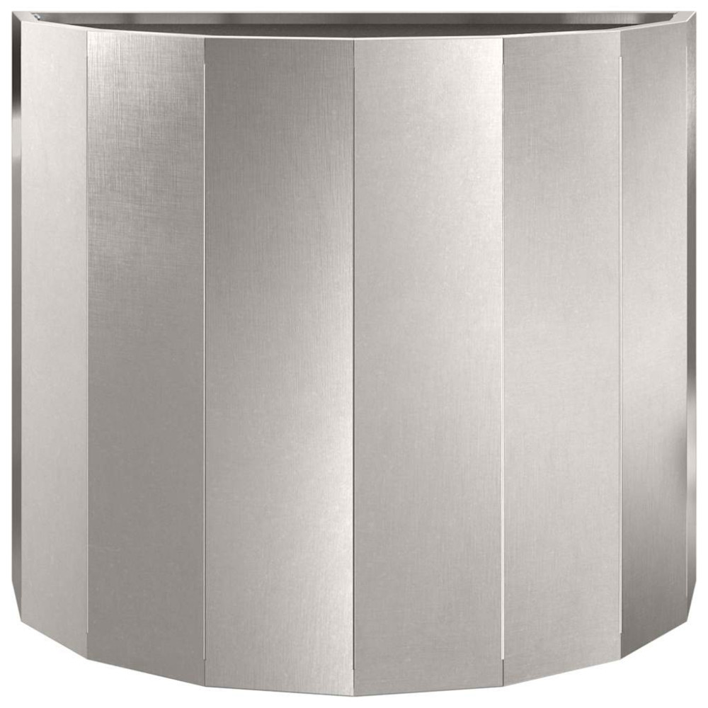 Produktbild för Planteringskärl Silver 60 x 30 x 50 cm Rostfritt stål
