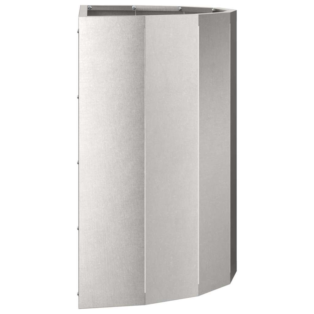 Produktbild för Planteringskärl Silver 60 x 30 x 50 cm Rostfritt stål