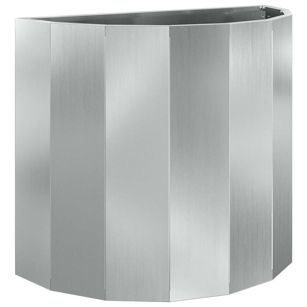 Produktbild för Planteringskärl Silver 60 x 30 x 50 cm Galvaniserat Stål