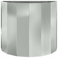 Produktbild för Planteringskärl Silver 60 x 30 x 50 cm Galvaniserat Stål