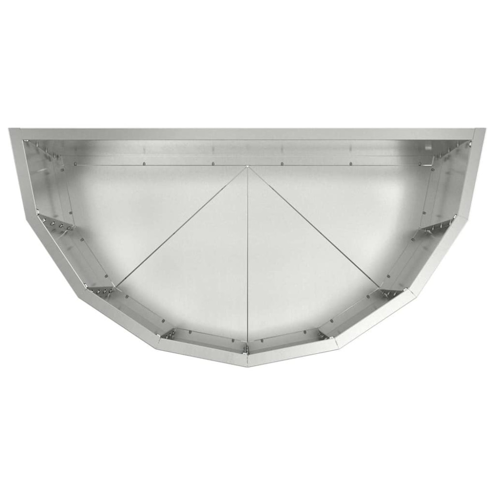 Produktbild för Planteringskärl Silver 60 x 30 x 50 cm Galvaniserat Stål