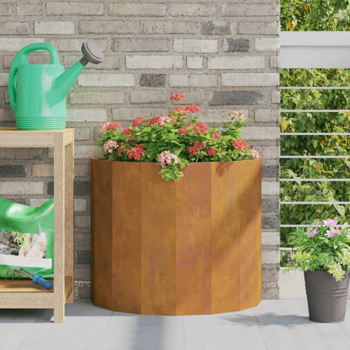 vidaXL Planteringskärl Rostig 60 x 30 x 50 cm Väderbeständig stål