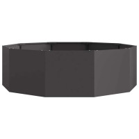 Produktbild för Planteringskärl Svart 120 x 120 x 35 cm Stål