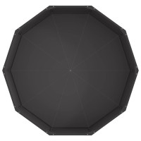 Produktbild för Planteringskärl Svart 120 x 120 x 35 cm Stål