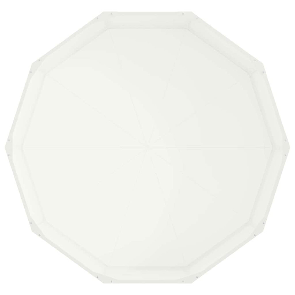 Produktbild för Planteringskärl Vit 120 x 120 x 35 cm Stål