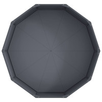 Produktbild för Planteringskärl Antracit 120 x 120 x 35 cm Stål