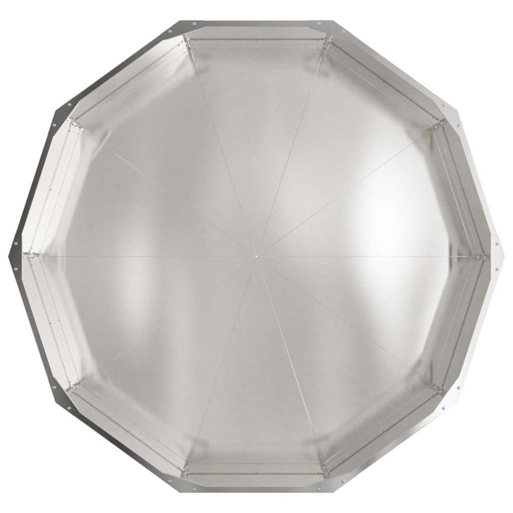 Produktbild för Planteringskärl Silver 120 x 120 x 35 cm Rostfritt stål