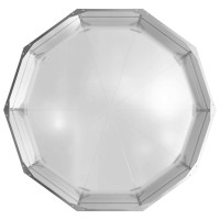 Produktbild för Planteringskärl Silver 120 x 120 x 35 cm Galvaniserat Stål