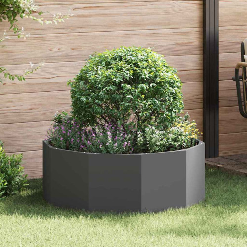 vidaXL Planteringskärl Svart 90 x 90 x 35 cm Stål