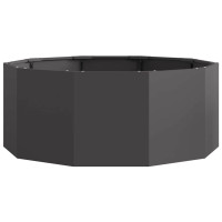 Produktbild för Planteringskärl Svart 90 x 90 x 35 cm Stål