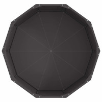 Produktbild för Planteringskärl Svart 90 x 90 x 35 cm Stål
