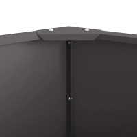Produktbild för Planteringskärl Svart 90 x 90 x 35 cm Stål
