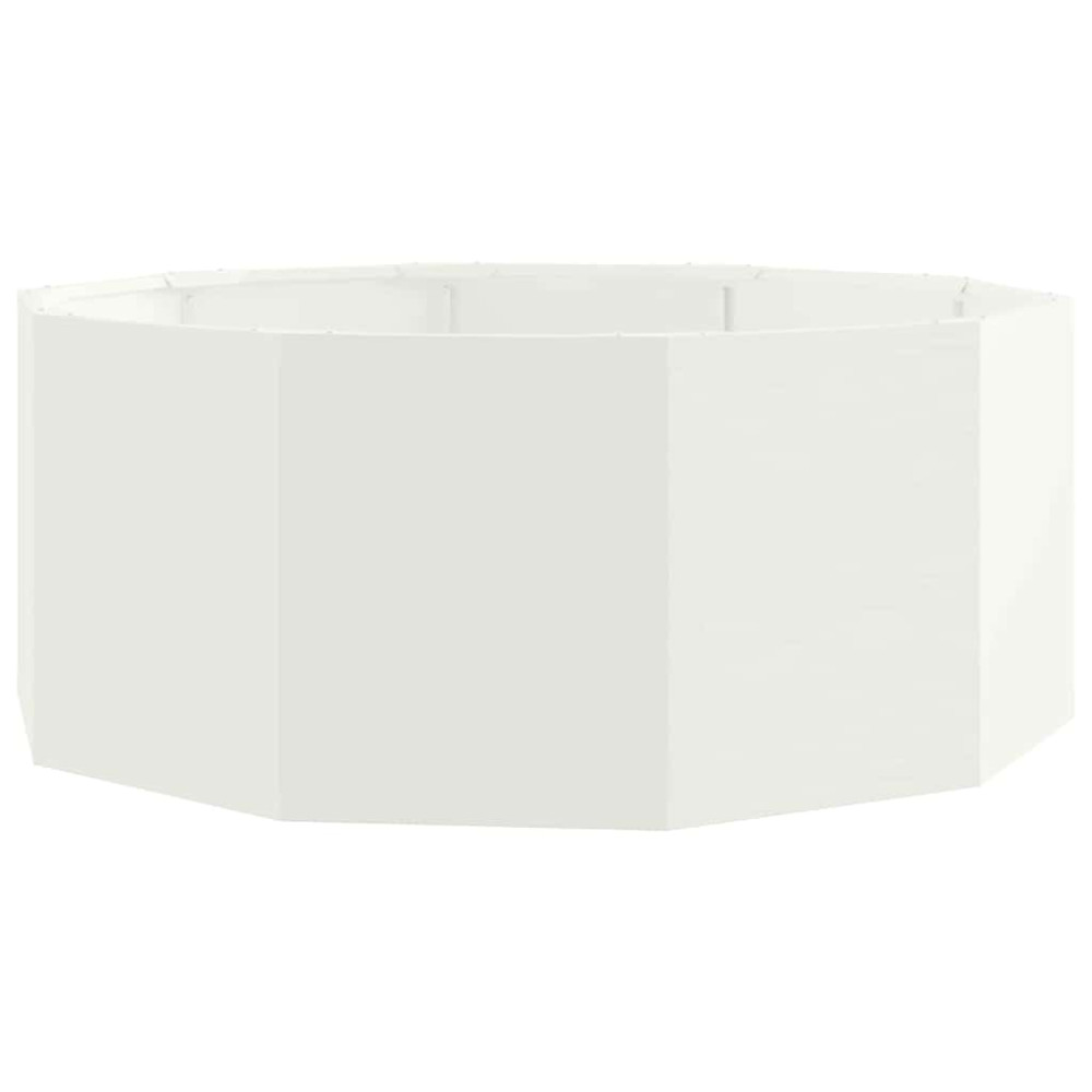 Produktbild för Planteringskärl Vit 90 x 90 x 35 cm Stål