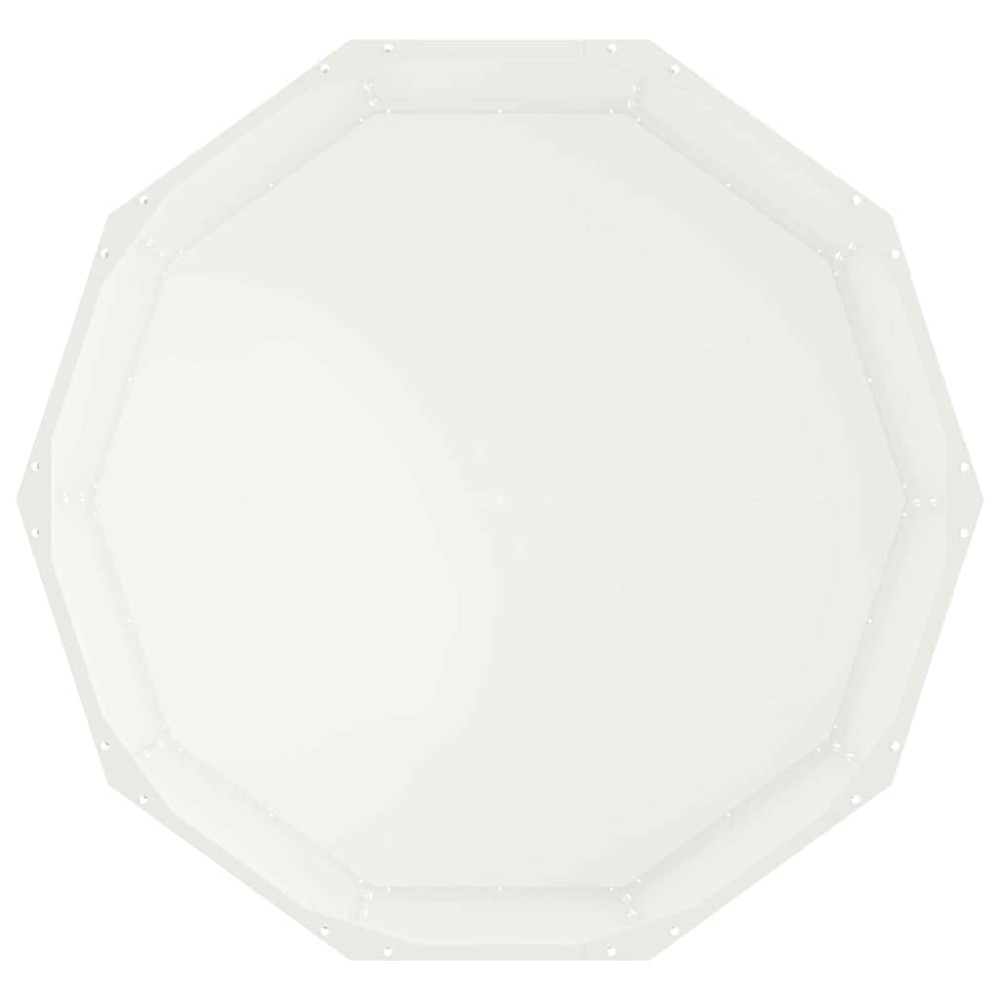 Produktbild för Planteringskärl Vit 90 x 90 x 35 cm Stål