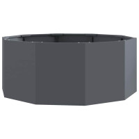 Produktbild för Planteringskärl Antracit 90 x 90 x 35 cm Stål