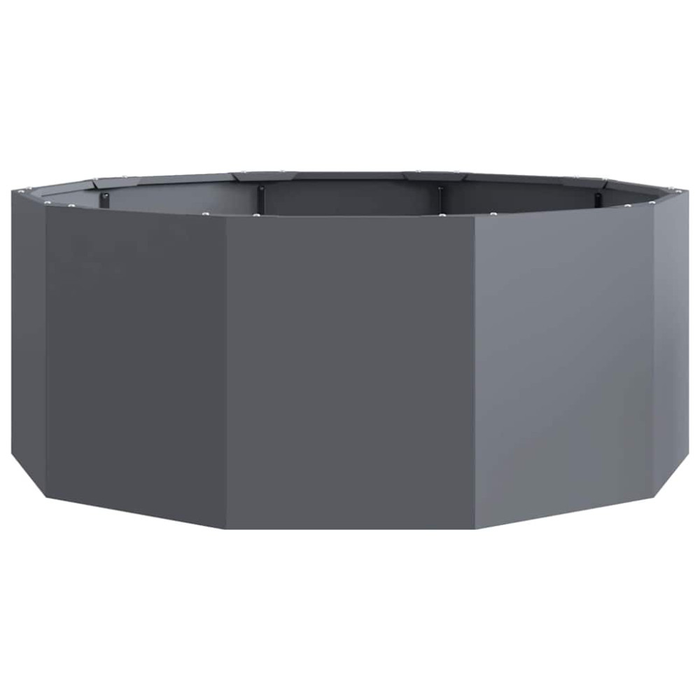 Produktbild för Planteringskärl Antracit 90 x 90 x 35 cm Stål