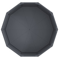 Produktbild för Planteringskärl Antracit 90 x 90 x 35 cm Stål