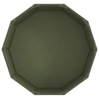 Produktbild för Planteringskärl Olivgrön 90 x 90 x 35 cm Stål