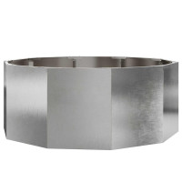Produktbild för Planteringskärl Silver 90 x 90 x 35 cm Rostfritt stål