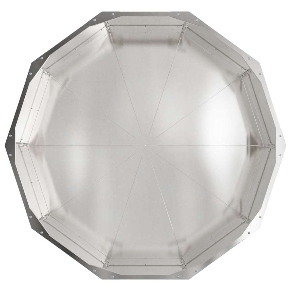 Produktbild för Planteringskärl Silver 90 x 90 x 35 cm Rostfritt stål