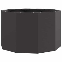 Produktbild för Planteringskärl Svart 60 x 60 x 35 cm Stål
