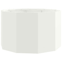 Produktbild för Planteringskärl Vit 60 x 60 x 35 cm Stål