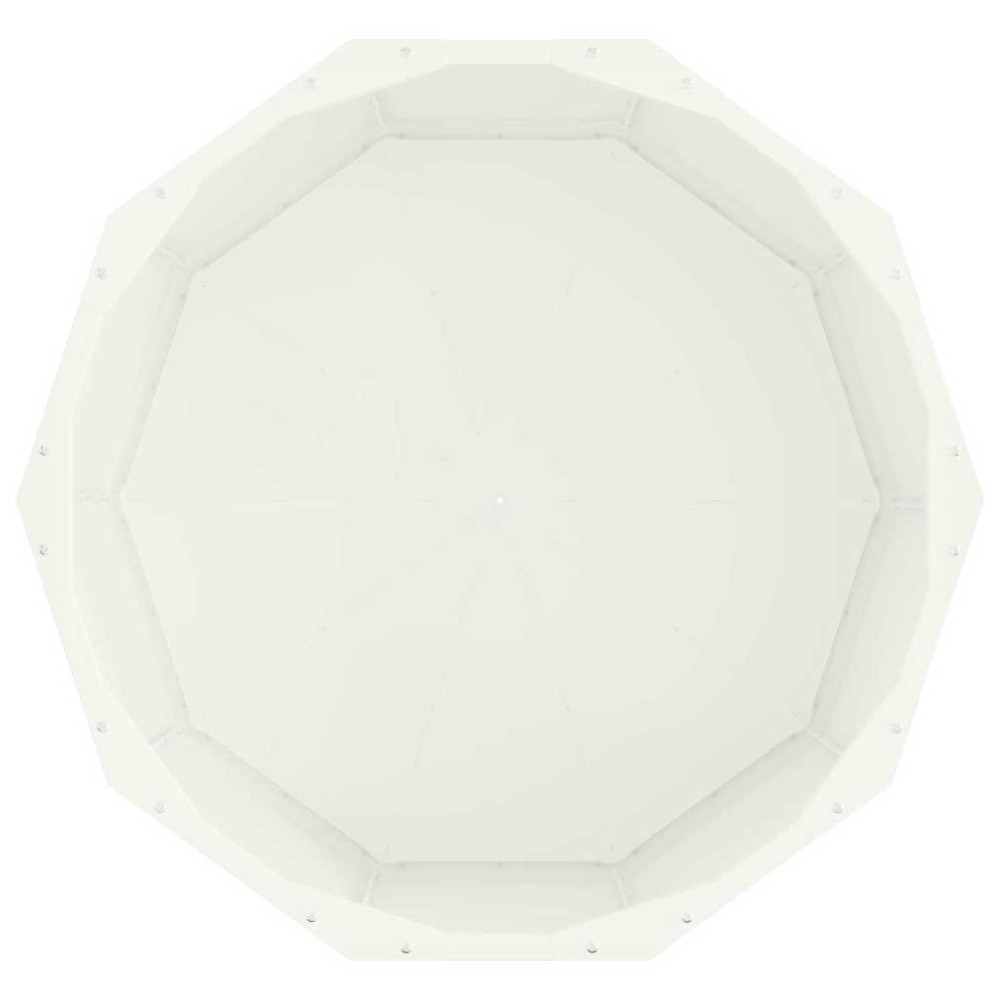 Produktbild för Planteringskärl Vit 60 x 60 x 35 cm Stål