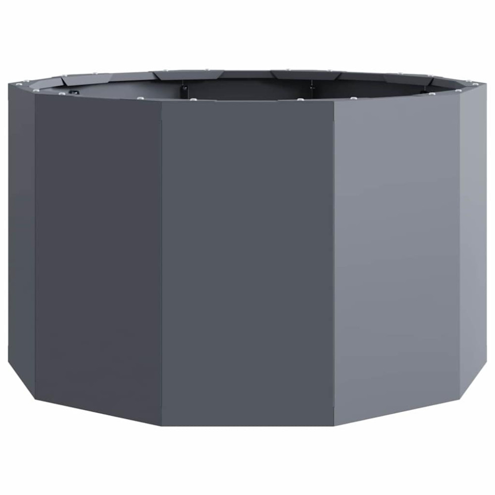 Produktbild för Planteringskärl Antracit 60 x 60 x 35 cm Stål