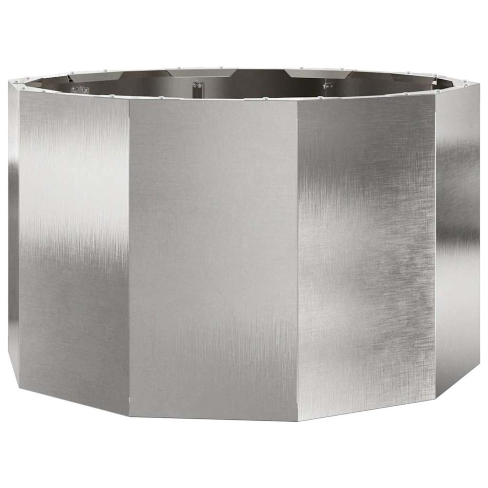 Produktbild för Planteringskärl Silver 60 x 60 x 35 cm Rostfritt stål