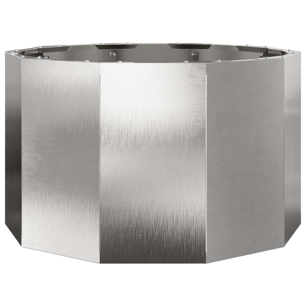 Produktbild för Planteringskärl Silver 60 x 60 x 35 cm Rostfritt stål