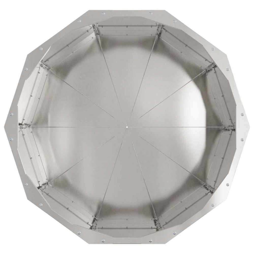 Produktbild för Planteringskärl Silver 60 x 60 x 35 cm Rostfritt stål