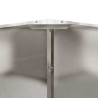 Produktbild för Planteringskärl Silver 60 x 60 x 35 cm Rostfritt stål