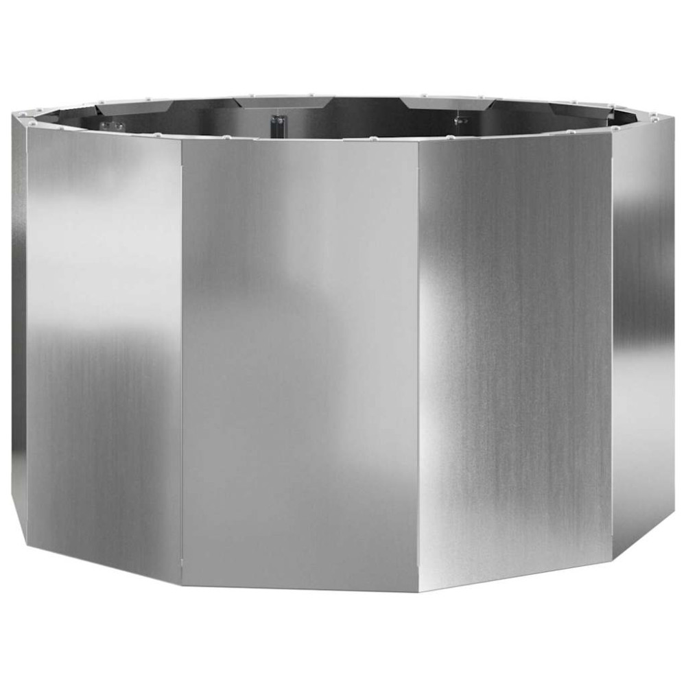 Produktbild för Planteringskärl Silver 60 x 60 x 35 cm Galvaniserat Stål