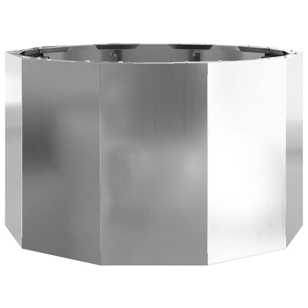 Produktbild för Planteringskärl Silver 60 x 60 x 35 cm Galvaniserat Stål