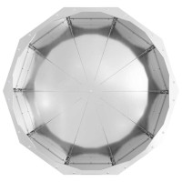 Produktbild för Planteringskärl Silver 60 x 60 x 35 cm Galvaniserat Stål