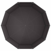 Produktbild för Planteringskärl Svart 120 x 120 x 50 cm Stål