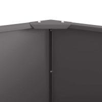 Produktbild för Planteringskärl Svart 120 x 120 x 50 cm Stål