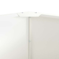 Produktbild för Planteringskärl Vit 120 x 120 x 50 cm Stål