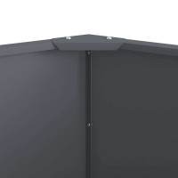 Produktbild för Planteringskärl Antracit 120 x 120 x 50 cm Stål