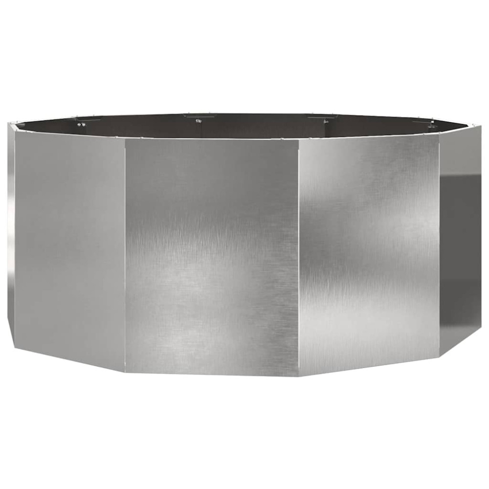 Produktbild för Planteringskärl Silver 120 x 120 x 50 cm Rostfritt stål